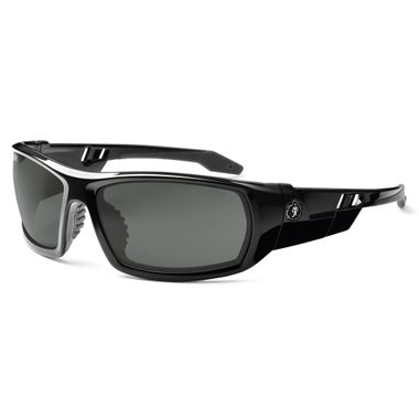 Ergodyne® Skullerz® 50033 Odin Safety Glasses, Black Frame, Smoke Fog-Off™ Lens