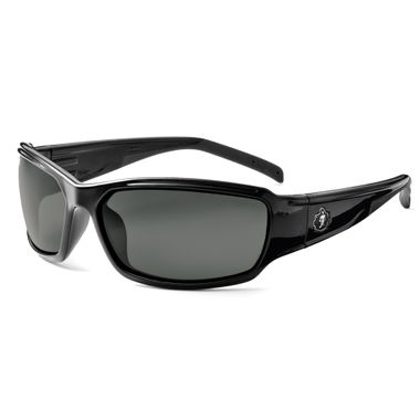 Ergodyne® Skullerz® 51033 Thor Safety Glasses, Black Frame, Smoke Fog-Off™ Lens