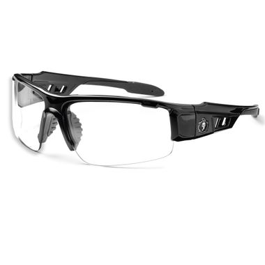 Ergodyne® Skullerz® 52003 Dagr Safety Glasses, Black Frame, Clear Fog-Off™ Lens