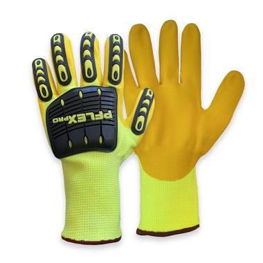 PFlex Pro High Visibility Impact Resistant, Foam Nitrile Coated Gloves