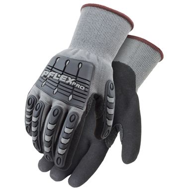 PFlex Pro Impact Resistant, Sandy Nitrile Coated, Cushioned Palm Gloves