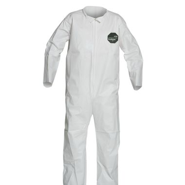 DuPont™ ProShield® 50 Coverall, NB120S WH, Open Wrists and Ankles, Serged Seams
