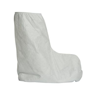 DuPont™ Tyvek® 400 Boot Cover TY454S WH, Tyvek® Sole, 18" High, Serged Seams