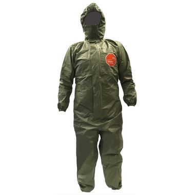 DuPont™ Tychem® 2000 SFR Coverall QS127T GR, Chem/2ndary FR Protect, Elastic Ankles&Wrists