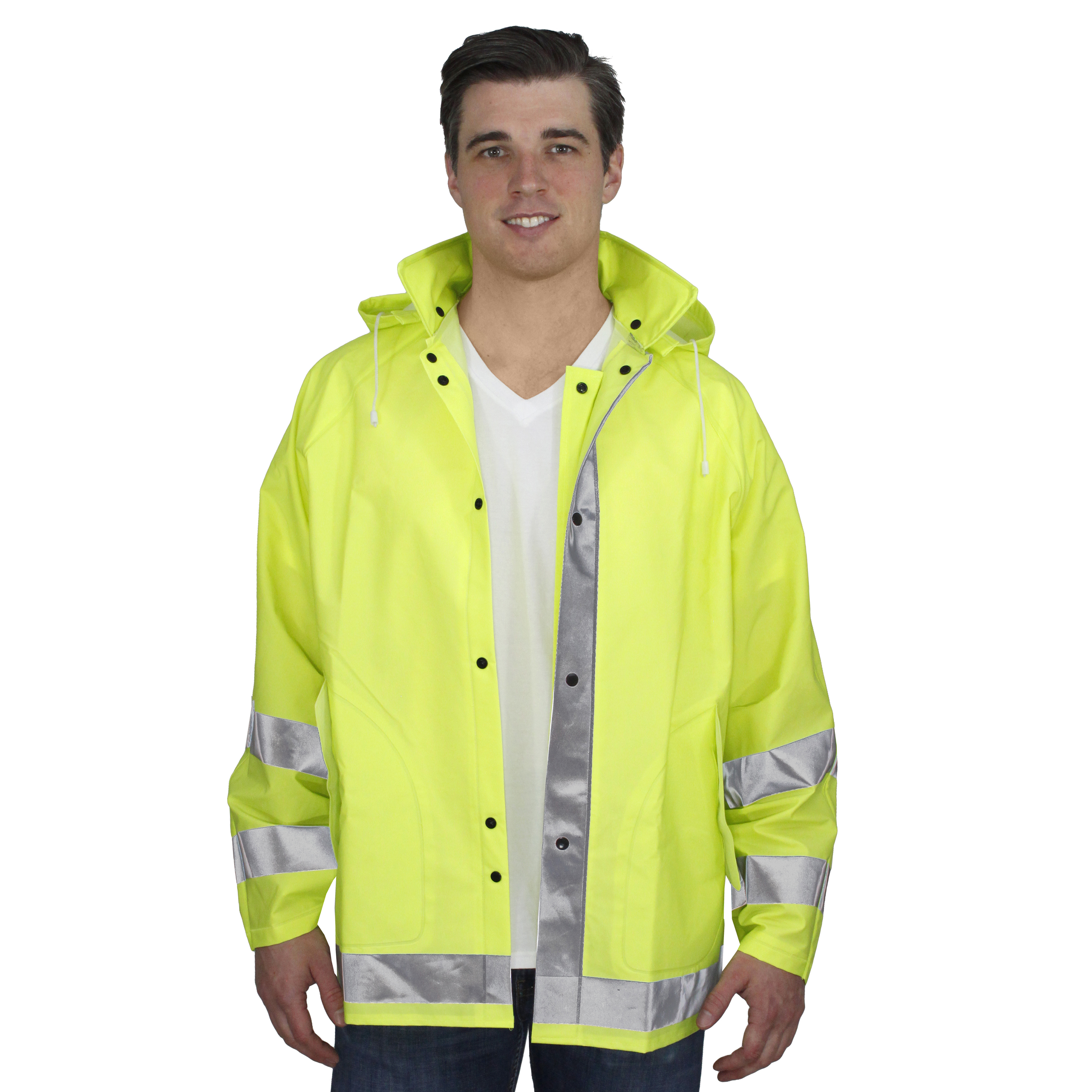 Yellow Galeton 7950-S-YW 7950 Repel Rainwear 0.35 mm PVC 3-Piece Rain Suit Small
