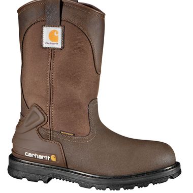 Carhartt® CMP1270 11-Inch Brown Waterproof Wellington Boots, Steel Toe