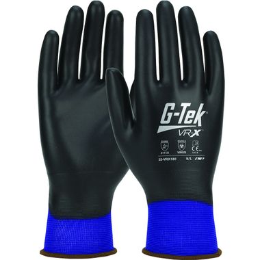 PIP 33-VRX180 G-Tek® Knit Gloves with Advanced Antibacterial & Antiviral Barrier Protective Foam PU Coating