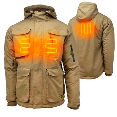 DEWALT® DCHJ091D1 Men's Heavy Duty Ripstop Heated Jacket with Battery & Charger