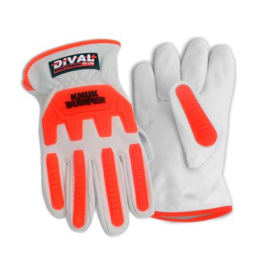 DiVal Knuk Bumper Deluxe Goat Leather Impact Resistant Gloves