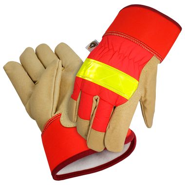 Insulated Reflective Gloves, Safety Cuff