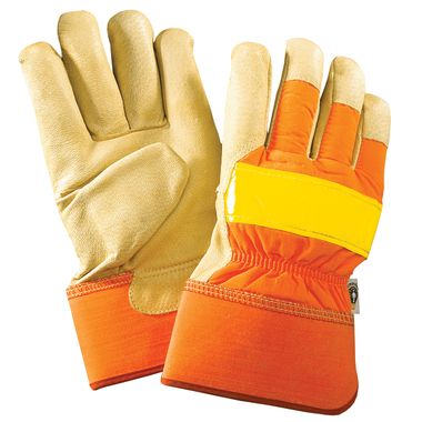 Reflective Unlined Gloves, Safety Cuff