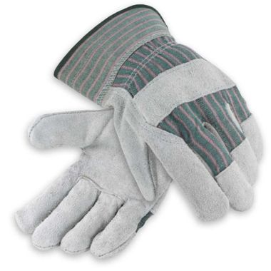 Leather Palm Gloves, Ladies' Safety Cuff