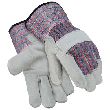 Select Leather Palm Gloves, Safety Cuff, 1 Pair
