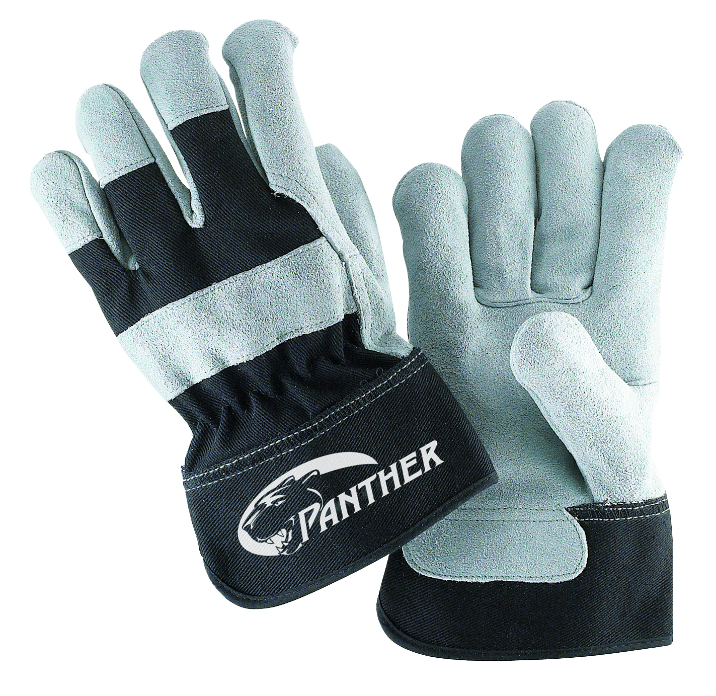 Panther&trade; Leather Palm Gloves, Safety Cuff, 1 Pair