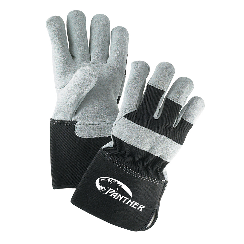 Panther&trade; Leather Palm Gloves w/ Gauntlet Cuff, 1 Pair