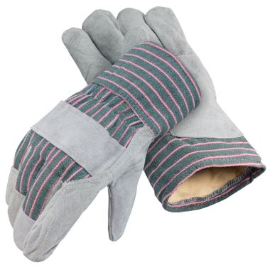 Leather Palm Gloves, Thermal Insulation, Comfort Cuff
