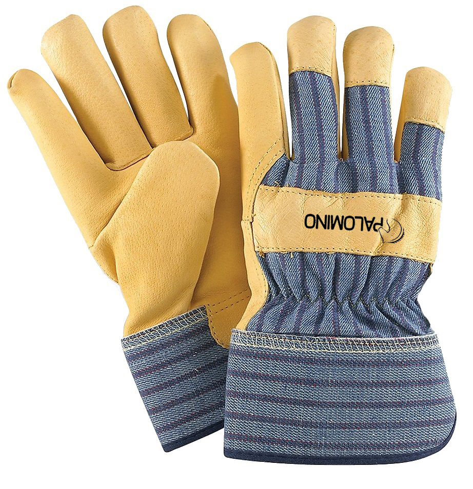 Palomino&reg; Pigskin Palm Gloves, Safety Cuff, 1 Pair
