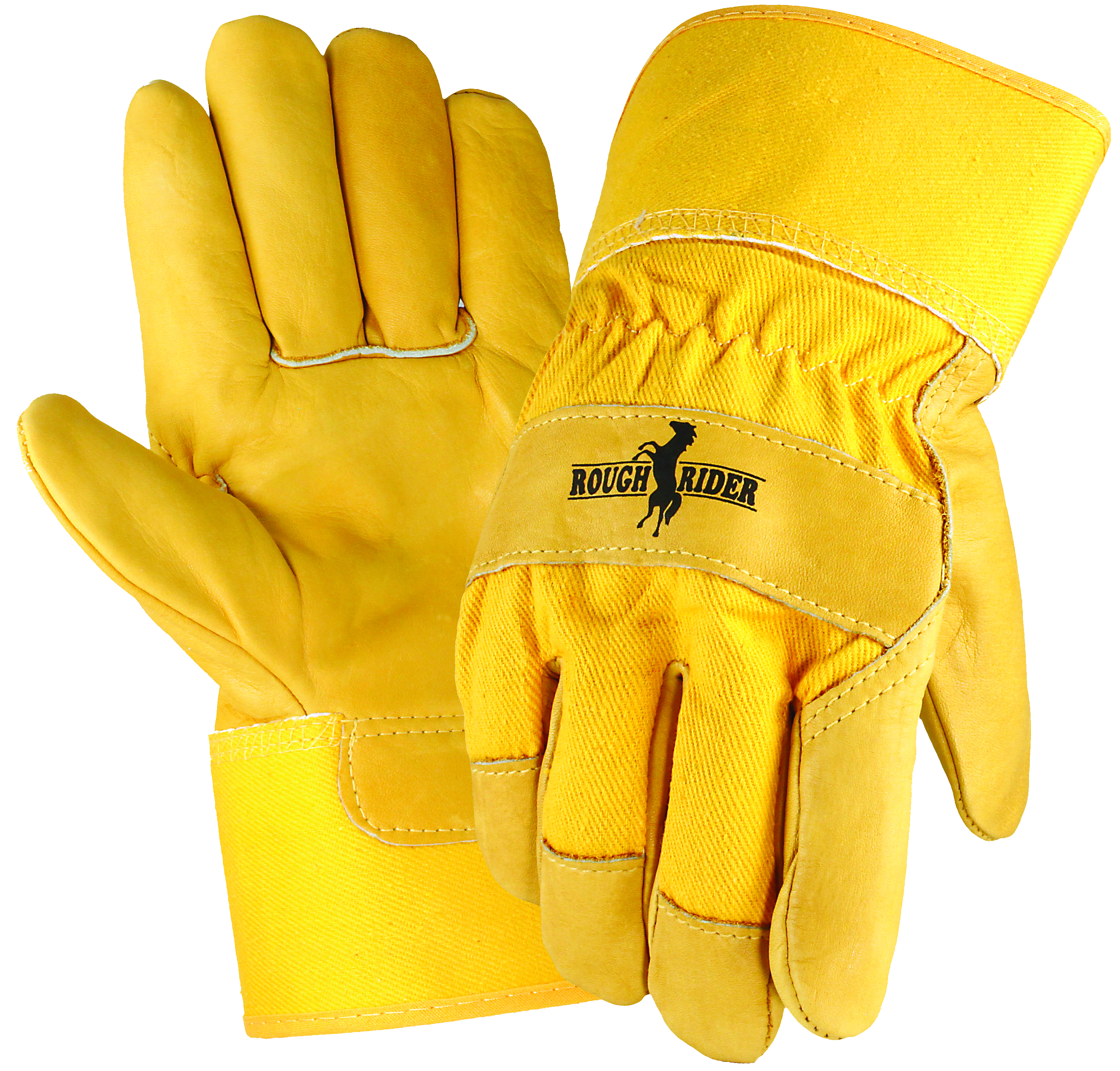 Rough Rider&trade; Grain Leather Palm Gloves, Safety Cuff