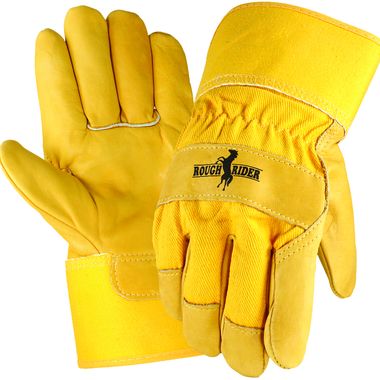 Rough Rider™ Grain Leather Palm Gloves, Safety Cuff