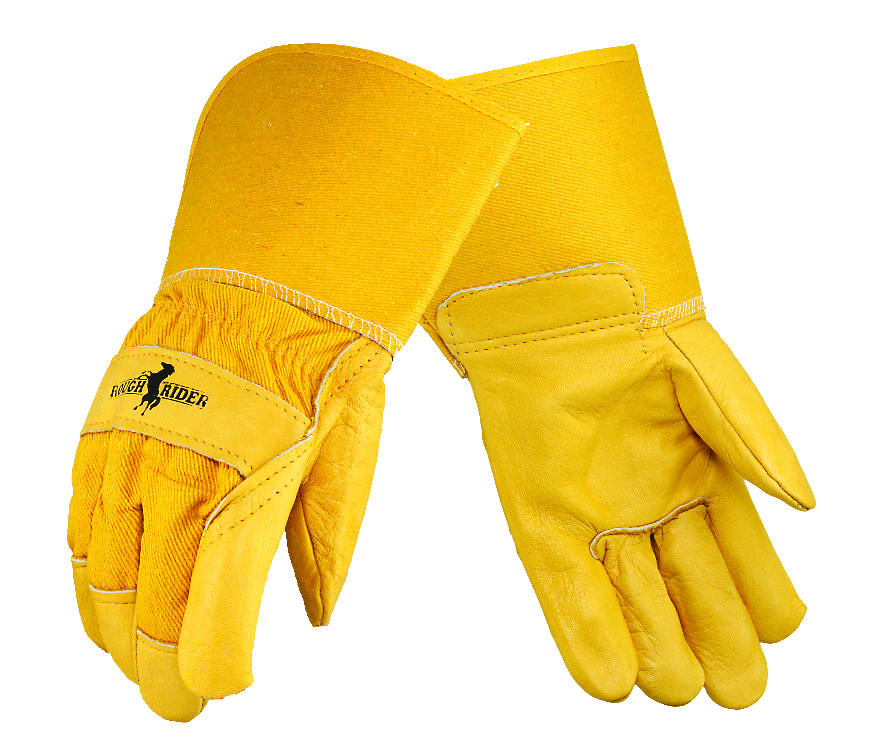 Rough Rider&reg; Grain Leather Palm Gloves, Gauntlet Cuff