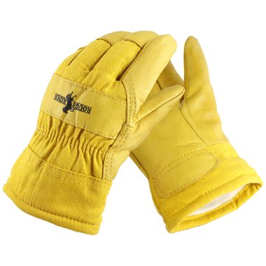 Rough Rider® Insulated Grain Leather Palm Gloves, Comfort Cuff, 1 Pair