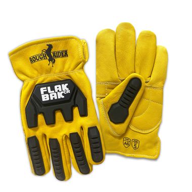 Rough Rider® FlakBak™CR Impact Protection and Cut Resistant Leather Driver Gloves