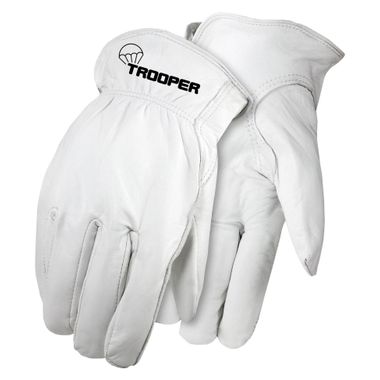 Trooper Goatskin Drivers Gloves, Elastic Back