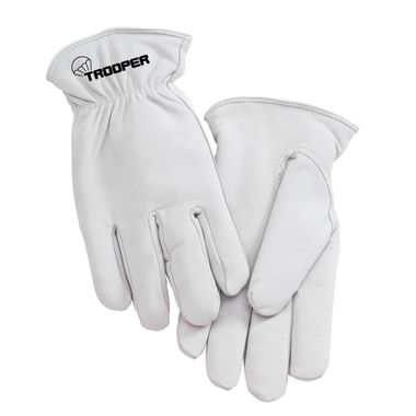 Trooper Goatskin Drivers Gloves, Black Flannel Lining, 1 Pair