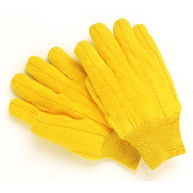 Gold Cotton Chore Gloves, Made in USA