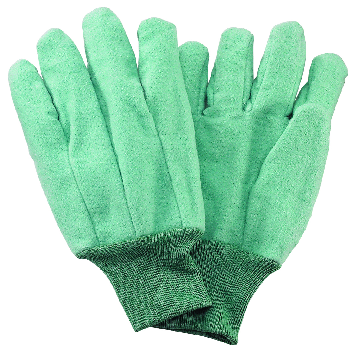Green Cotton Chore Gloves