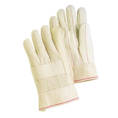 2 Layer Hot Mill Gloves, Band Top Cuff, No Knuckle Strap, Made in USA