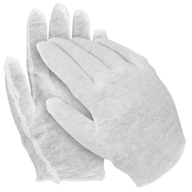 Cotton Inspection Gloves, Men's Jumbo Lightweight