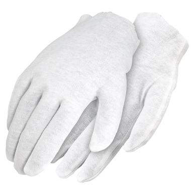 Cotton Inspection Gloves, Men's Mediumweight