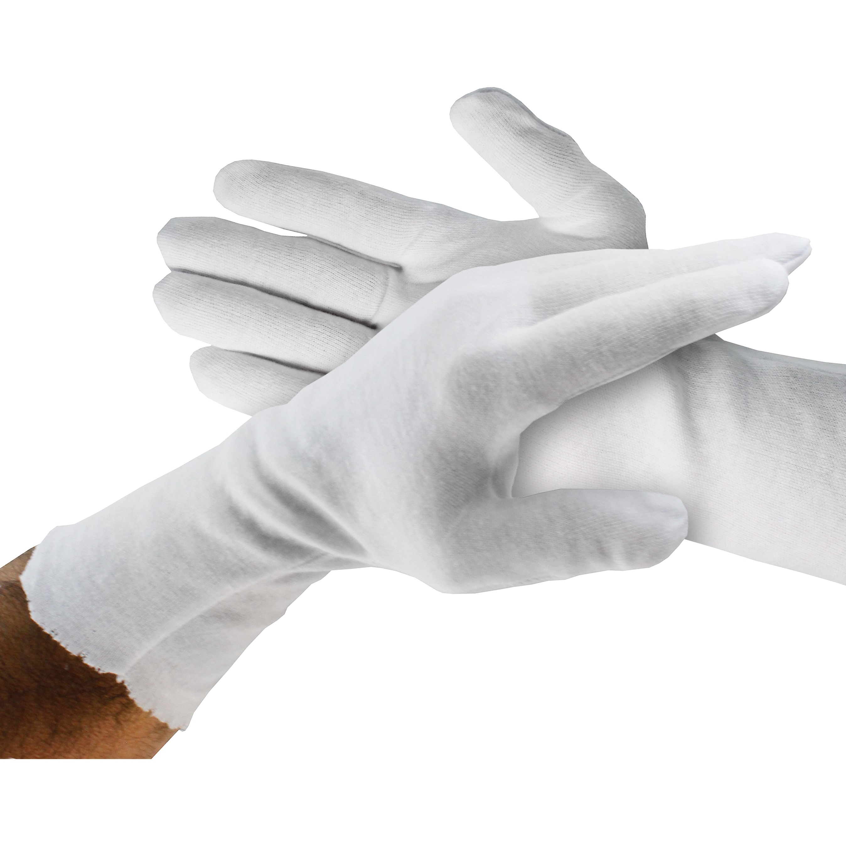 Cotton Inspection Gloves, Men's 12 Inch Heavyweight