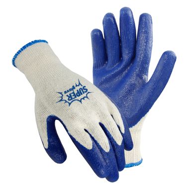 Super Gloves, Knit Gloves with Latex Coated Palm, Men's, 1 Pair