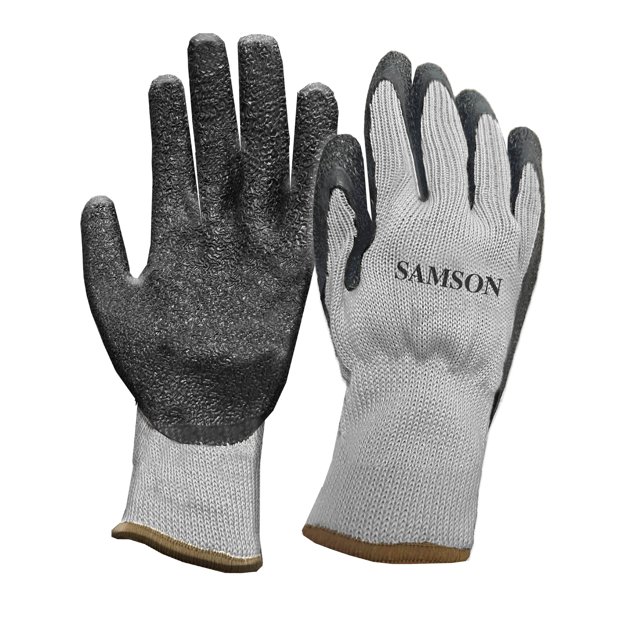 Samson Rubber Coated Gloves, 1 Pair