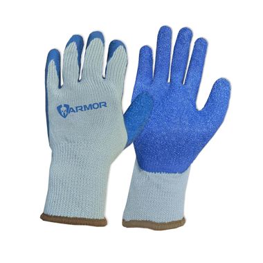 Armor Knit Gloves with Latex Coated Palm, Men's