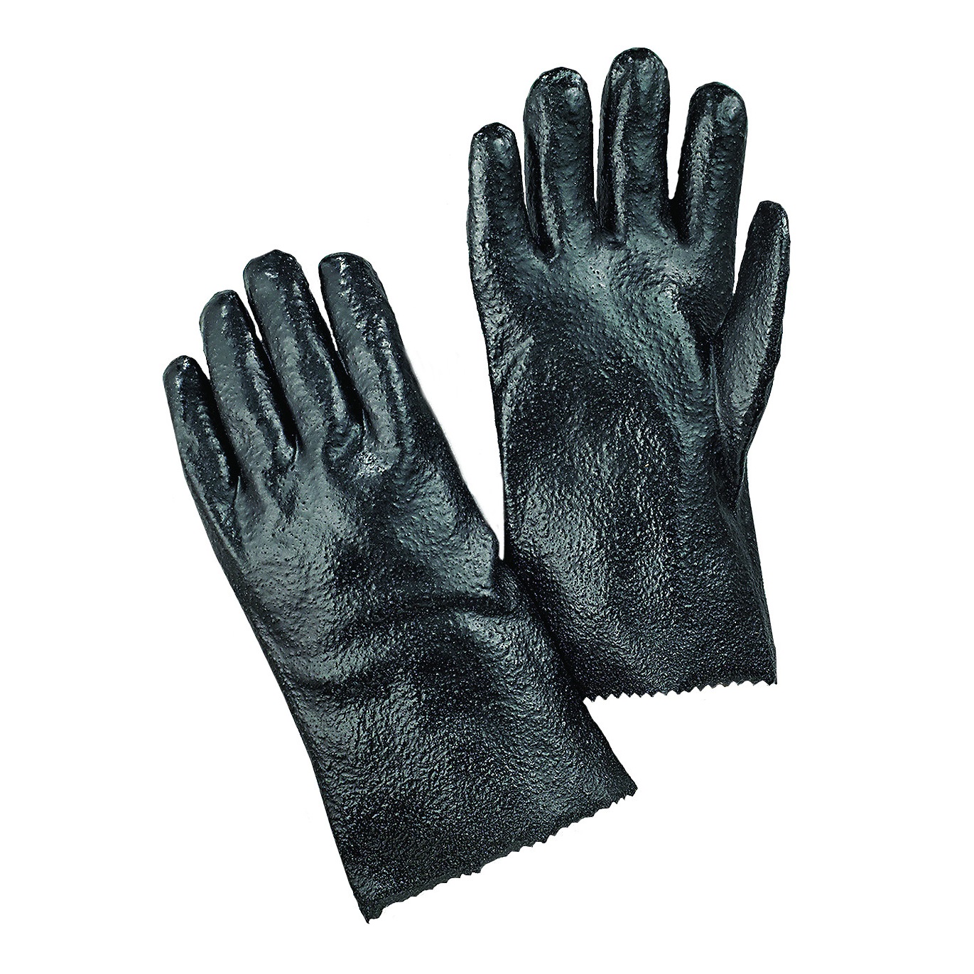 PVC Gloves with Rough Finish, 12 Inch, 1 Pair