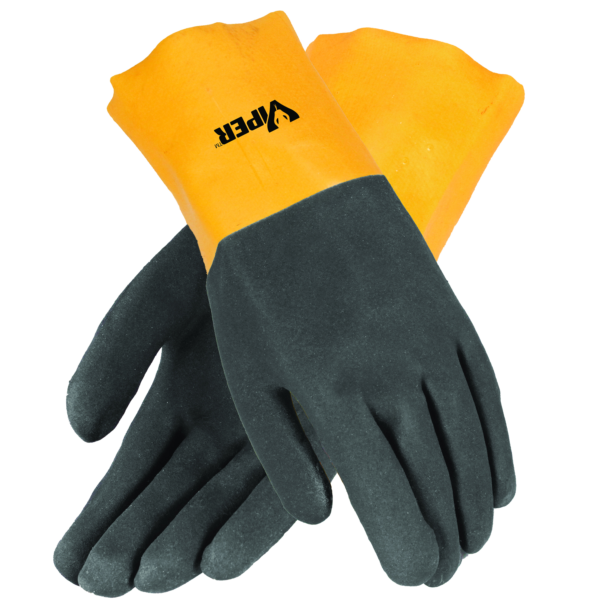 Viper&reg; Double Coated PVC Gloves, 12 Inch, 1 Pair
