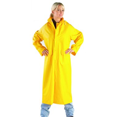 Galeton 7970-XXXL-GR 7970 Repel Rainwear 0.35 mm PVC Raincoat Green 3X-Large 48 Long