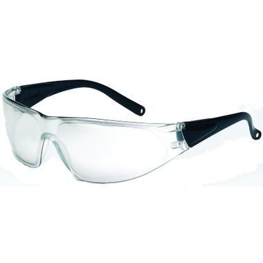 One Size Clear Galeton 9200130 Shield Anti-Scratch Lens Safety Glasses with Adjustable Temples 