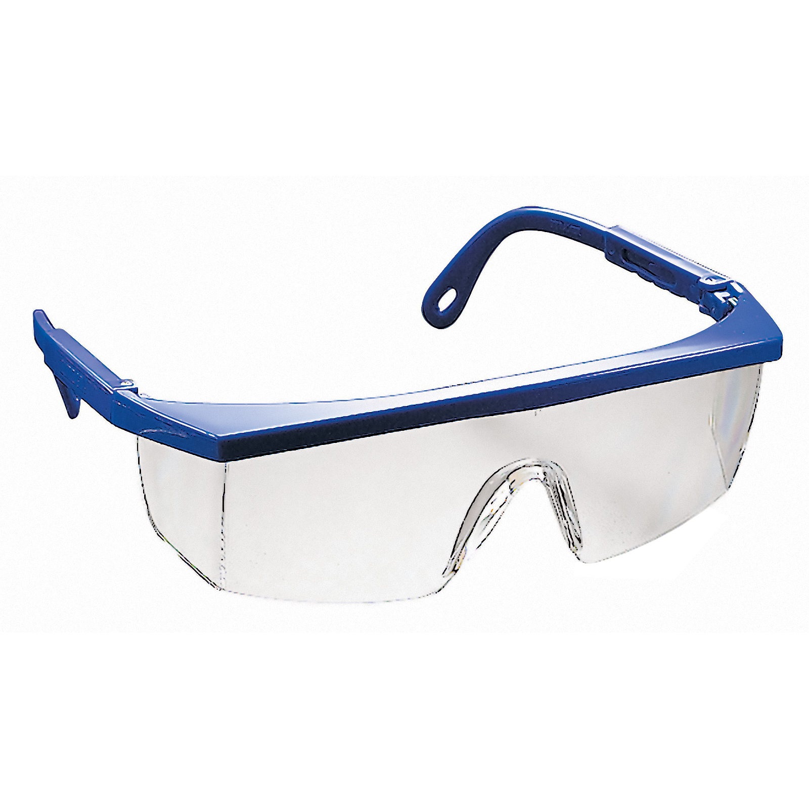 Boxer Safety Glasses, Blue Frame, Clear Lens