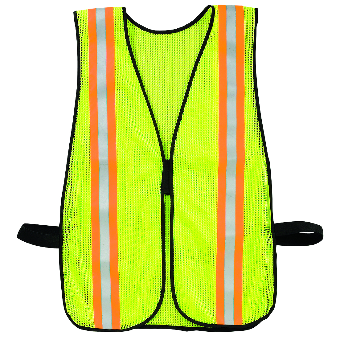 Illuminator&trade; Economy Safety Vest, Fluorescent Green with Reflective Stripe