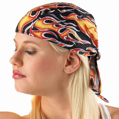 Tuff Nougies Tie-on Skull Cap with Elastic Rear Band