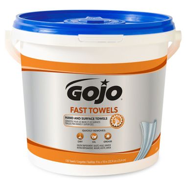 GOJO® 6298-04 Fast Towels, 130 Count Bucket