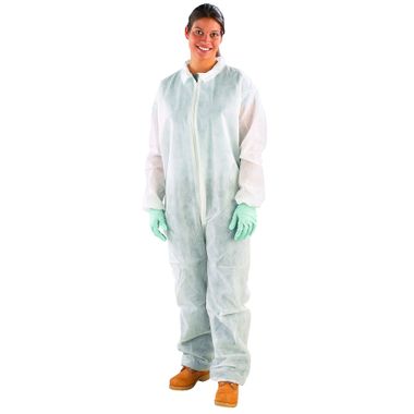 Safe N' Clean™ Coverall with Elastic Wrists & Ankles