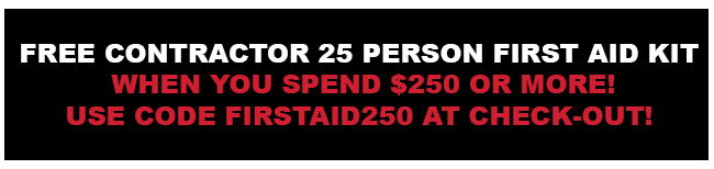 Free First Aid Kit with Orders of $250 or More!