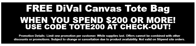 Free Tote Bag with Orders of $200 or More!