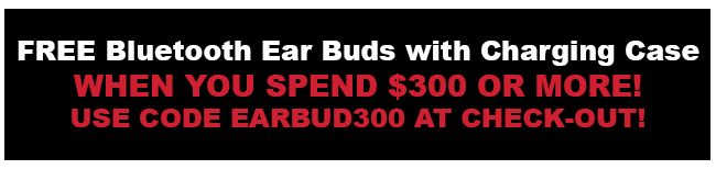 Free Earbud with Charging Case with Orders of $300 or More!