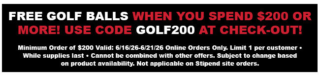 Free Flashlight Golf Balls with Orders of $200 or More!